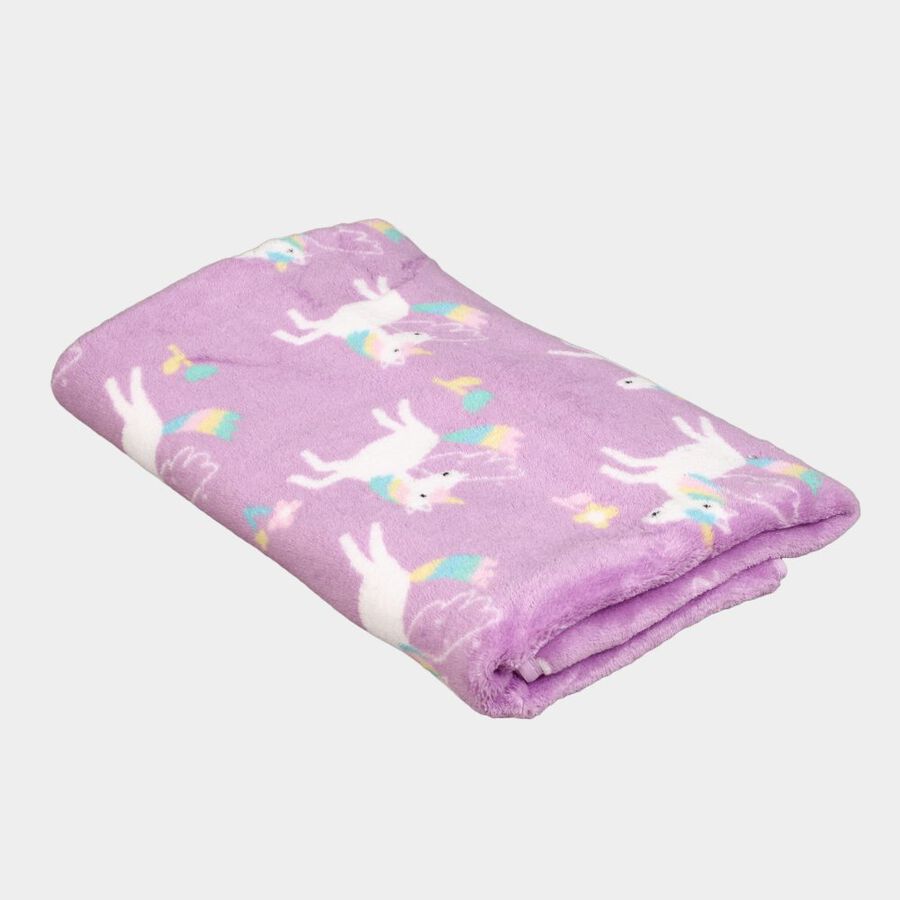 270 GSM Polyurethanerple Microfiber Baby Towel, , large