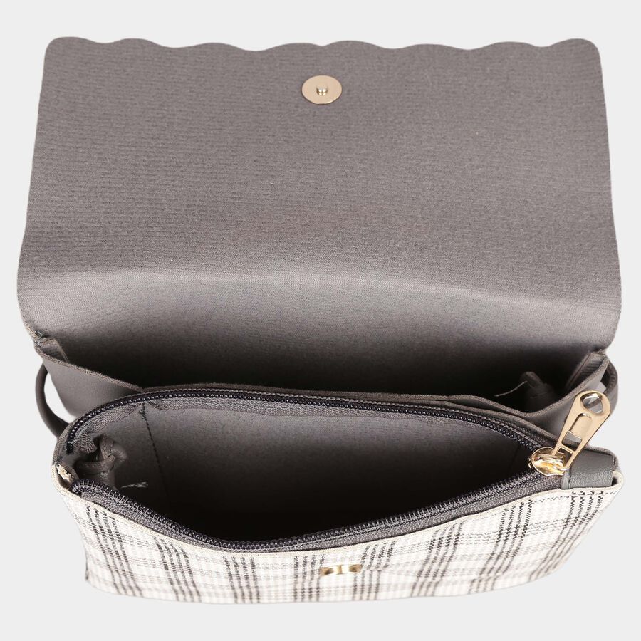 Women's Polyurethane Envelope/Zipper Sling Bag, , large image number null
