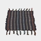 Black Polyester Cotton Door Mat, , small