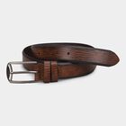 Men's Brown Pu Casual Belt, , small image number null