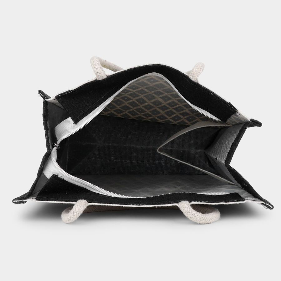 Black Canvas Lunch Bag, , large image number null