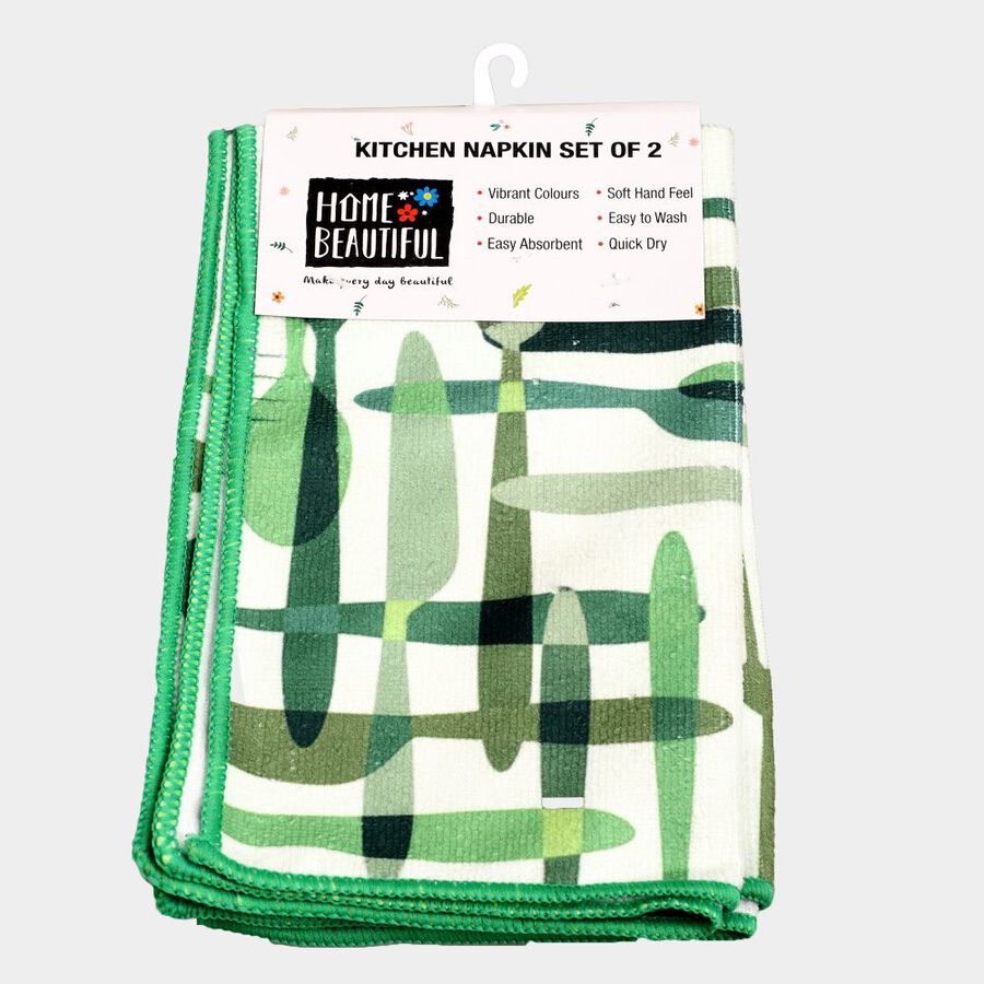 2 Microfiber Kitchen Napkins, , large image number null