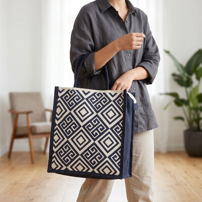 Blue Canvas Handy Pouch