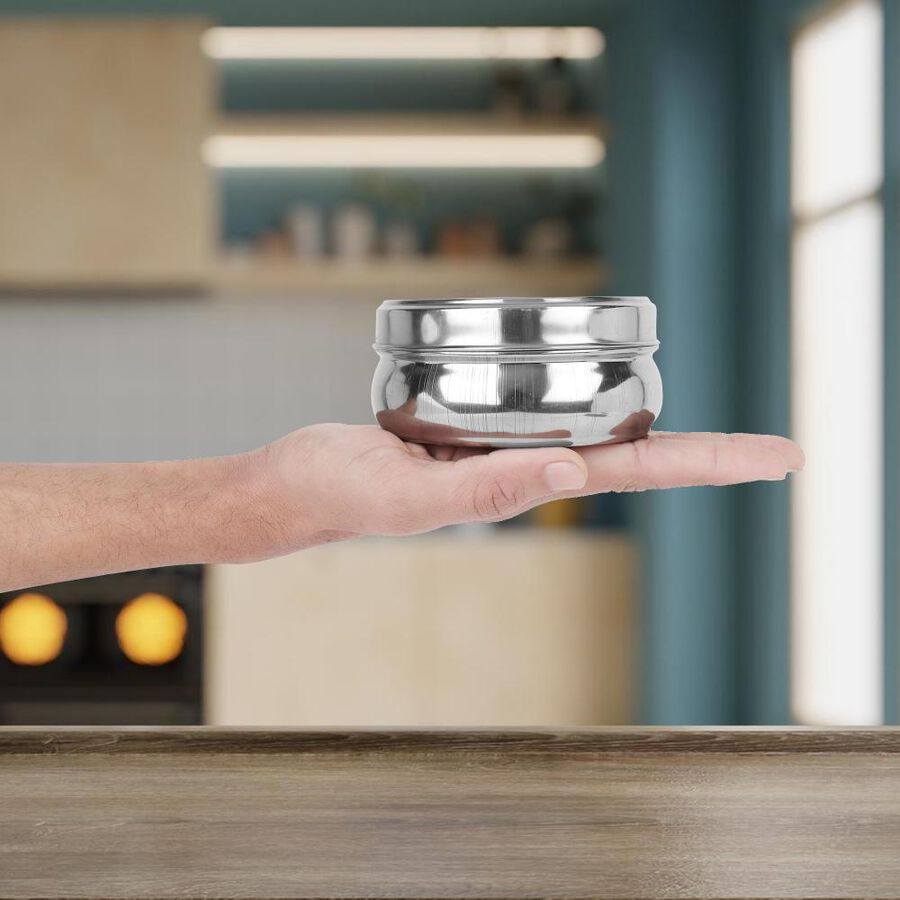 250 ml Stainless Steel Poori Dabba, , large image number null