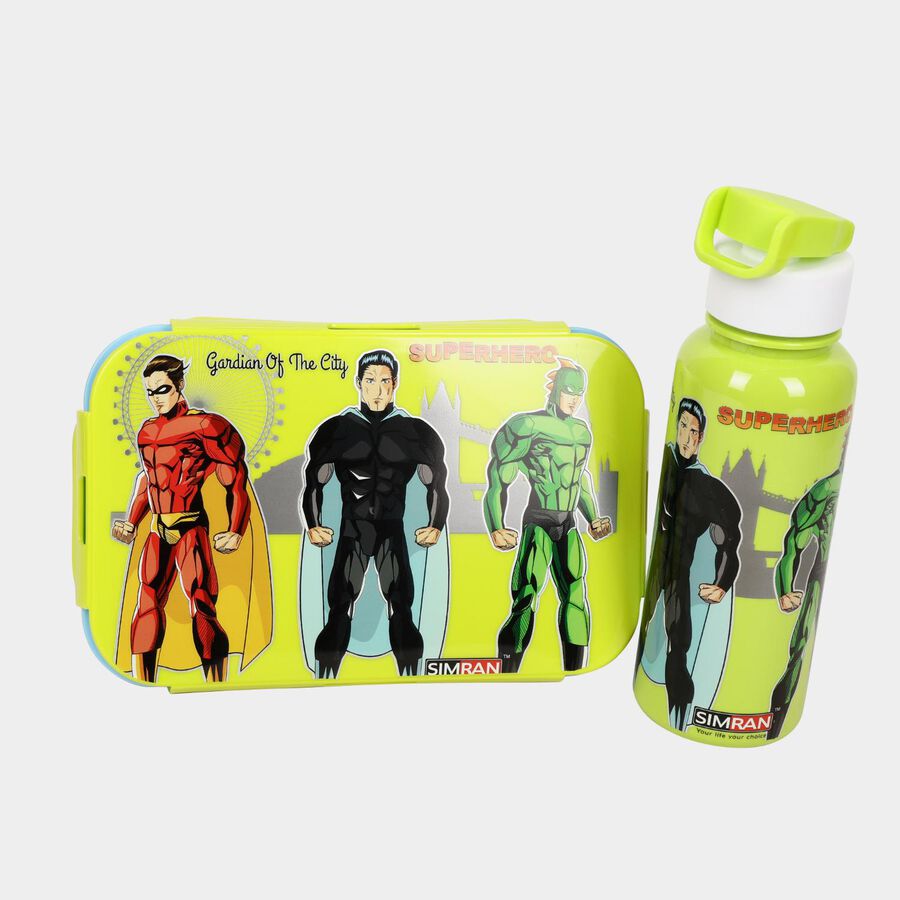 Plastic Lunch Box with Water Bottle, , large image number null