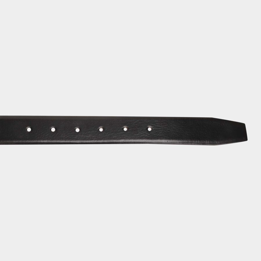 Men's Black Leather Formal Belt, , large image number null