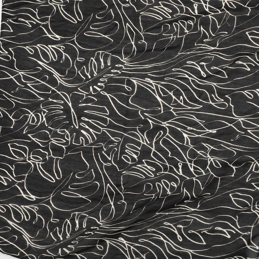 Woman's Black Scarf, , large