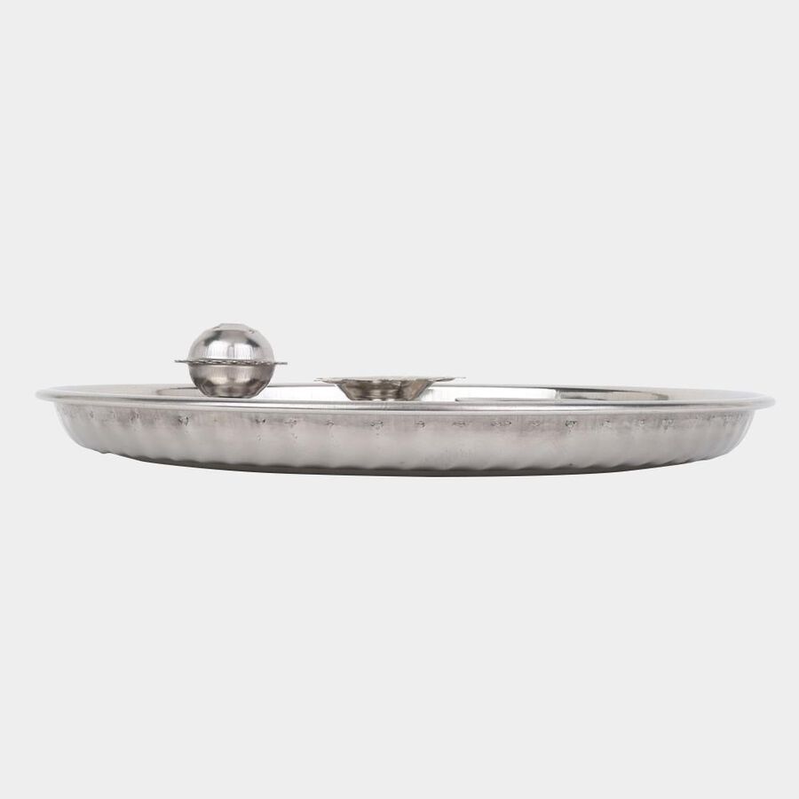 Stainless Steel Pooja Plate, , large image number null