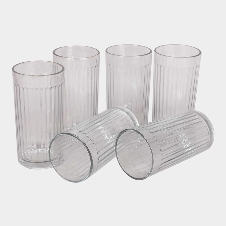 Round Glass Set Of 6 Tumbler, , large image number null