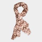 Women's off-White Viscose Scarf, , small image number null
