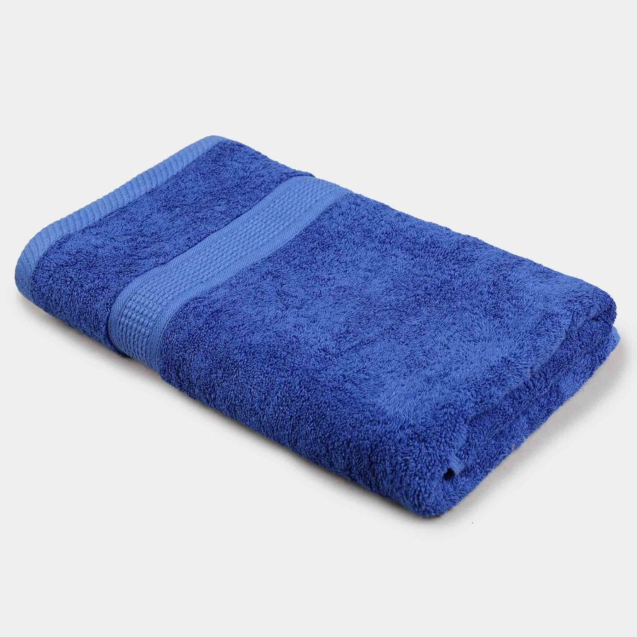 450 GSM Blue Cotton Bath Towel, , large image number null