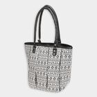 Women's White Polyurethane Tote Bag, , small image number null