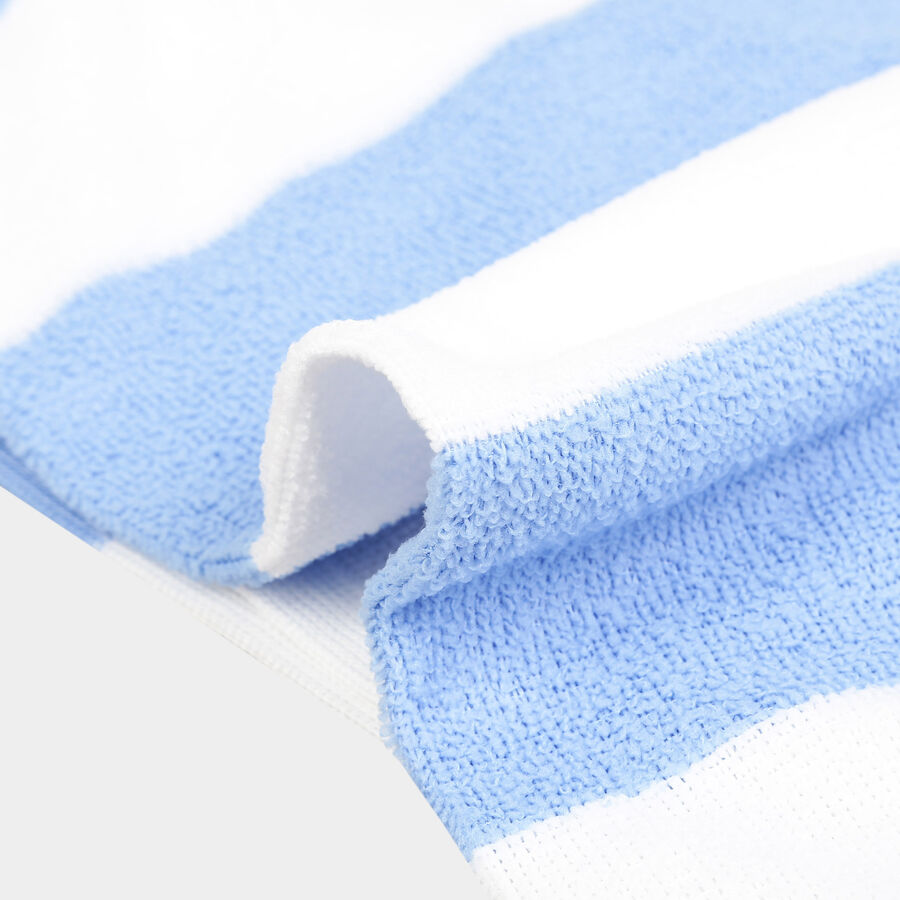 180 GSM Blue Cotton Blend Bath Towel, , large image number null