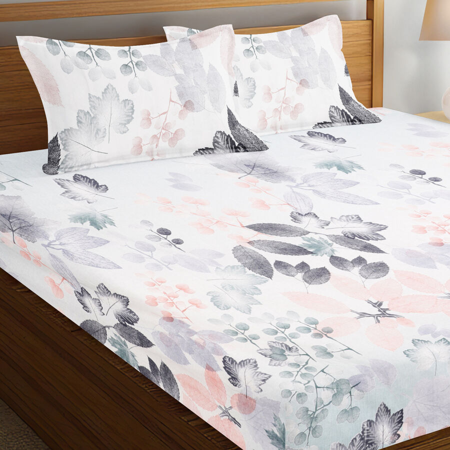 Grey Cotton Double Bedsheet, , large image number null
