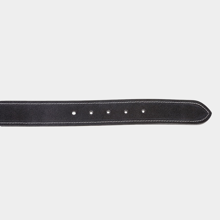 Men's Leather Casual Belt, Size 40, Textured, , large image number null