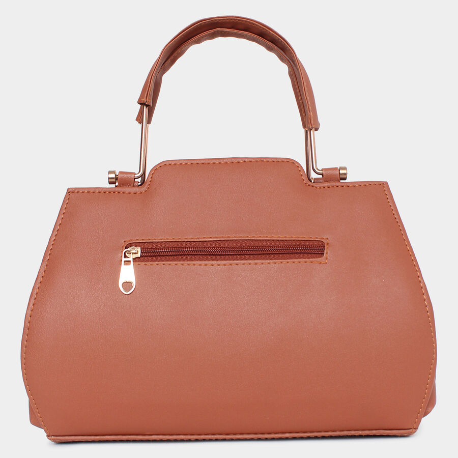 Women Embroidered Tan Handbag, , large image number null