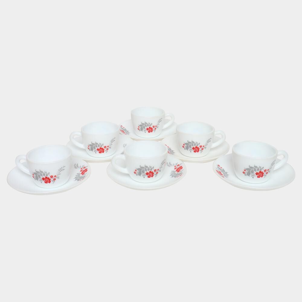 Cello                         130 ml Opalware Cup &amp; Saucer Set