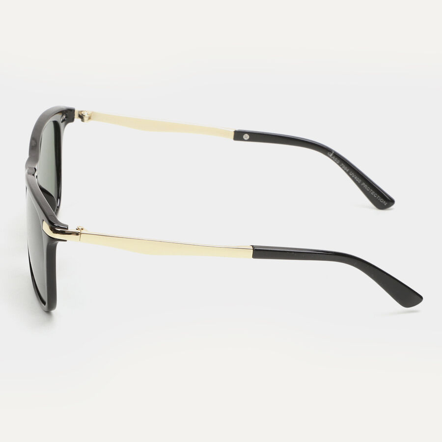 Men's Black Plastic Sunglasses, , large image number null