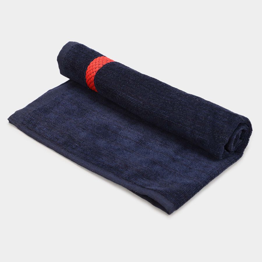 420 GSM Blue Cotton Hand Towel, , large image number null