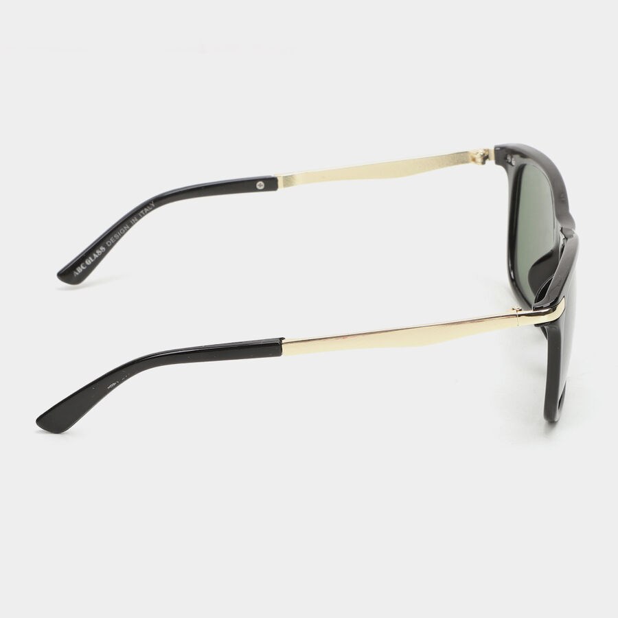 Men's Black Plastic Sunglasses, , large image number null