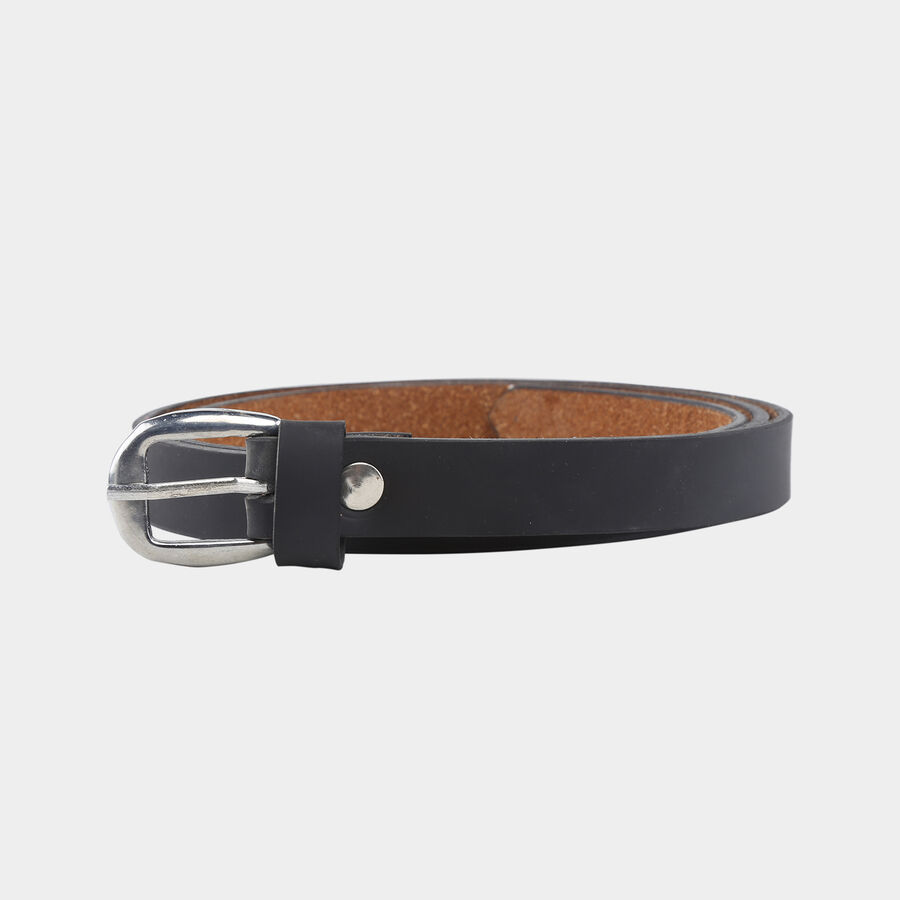 Women Formal Black PU Belt, , large image number null
