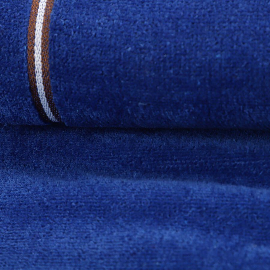 370 GSM Blue Cotton Bath Towel, , large image number null