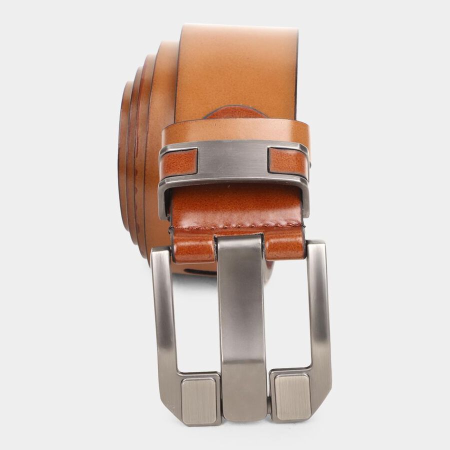Men's Tan Polyurethane Formal Belt, , large image number null