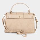 Women's Beige Polyurethane Sling Bag, , small image number null
