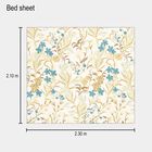 Beige Cotton Double Bedsheet With Pillow Cover, , small image number null