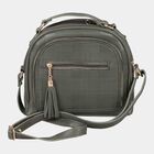 Women's Olive Polyurethane Handbag, , small image number null