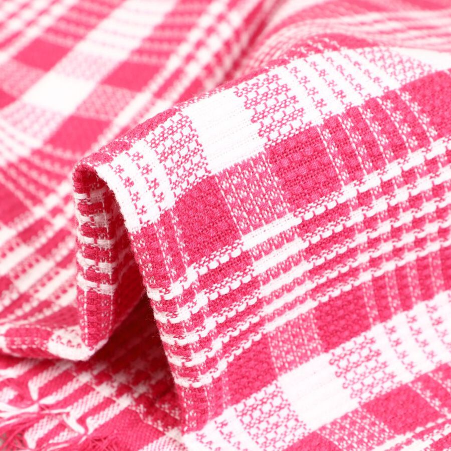270 GSM Pink Cotton Blend Bath Towel, , large