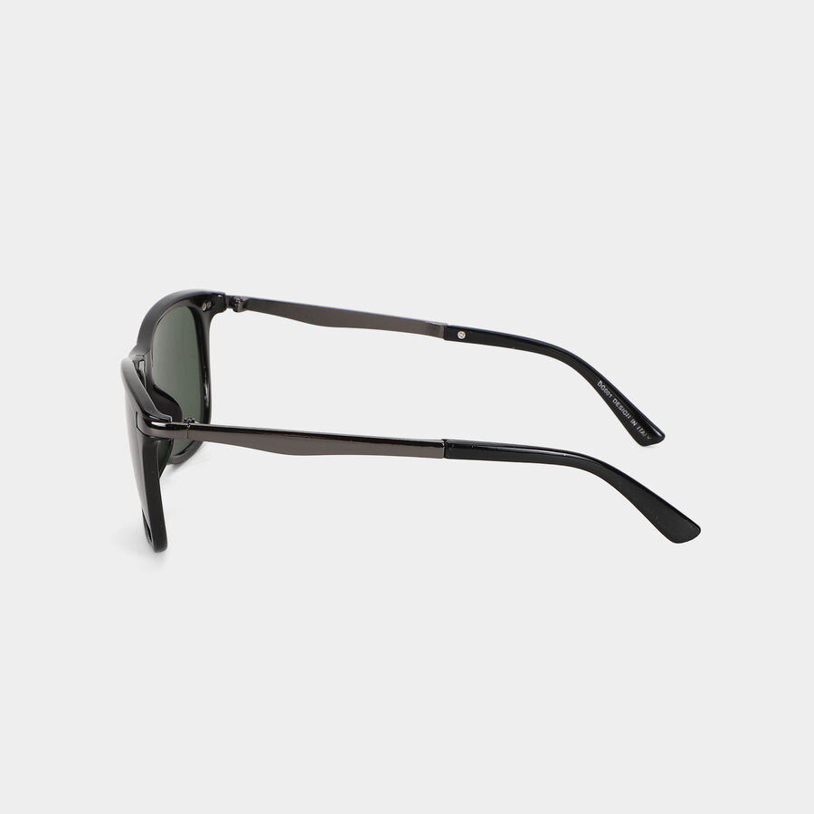 Men's Black Plastic Sunglasses, , large