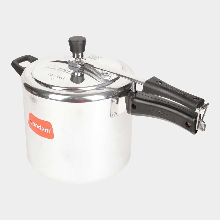 एल्युमीनियम प्रेशर कुकर, सिल्वर, 391 मिमी X 228 मिमी X 244 Mm, 6.5 L, , large image number null