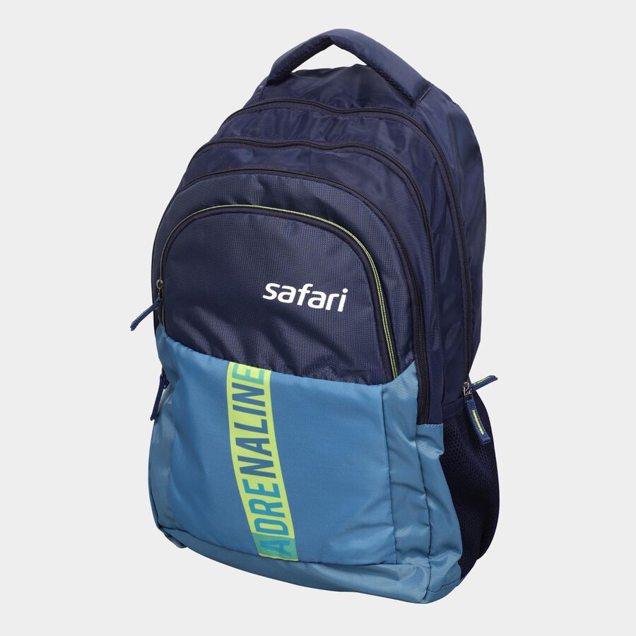 Dark Blue Polyester Backpack, 30 L (Approx), , large image number null