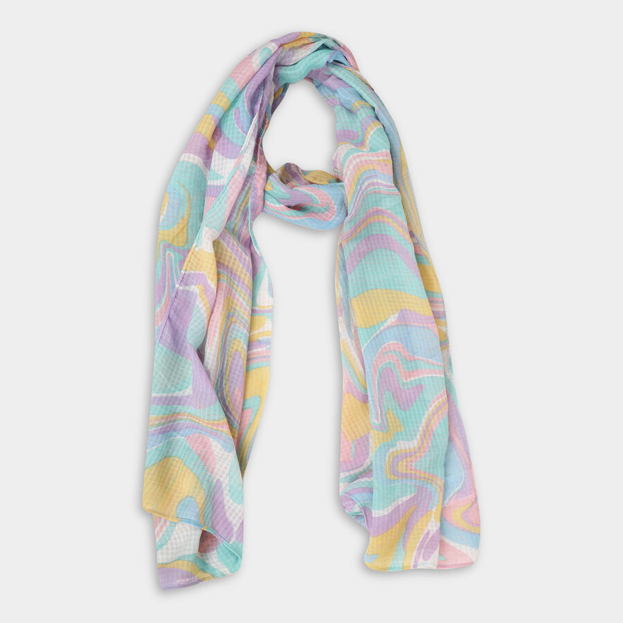 Women's Coral Polyester Scarfs, , large image number null