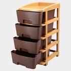 4-Tier Plastic Multi-Drawer Organizer, , small image number null