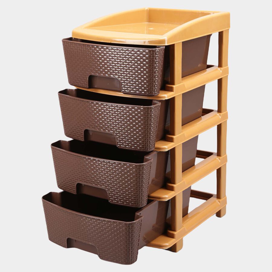 4-Tier Plastic Multi-Drawer Organizer, , large image number null