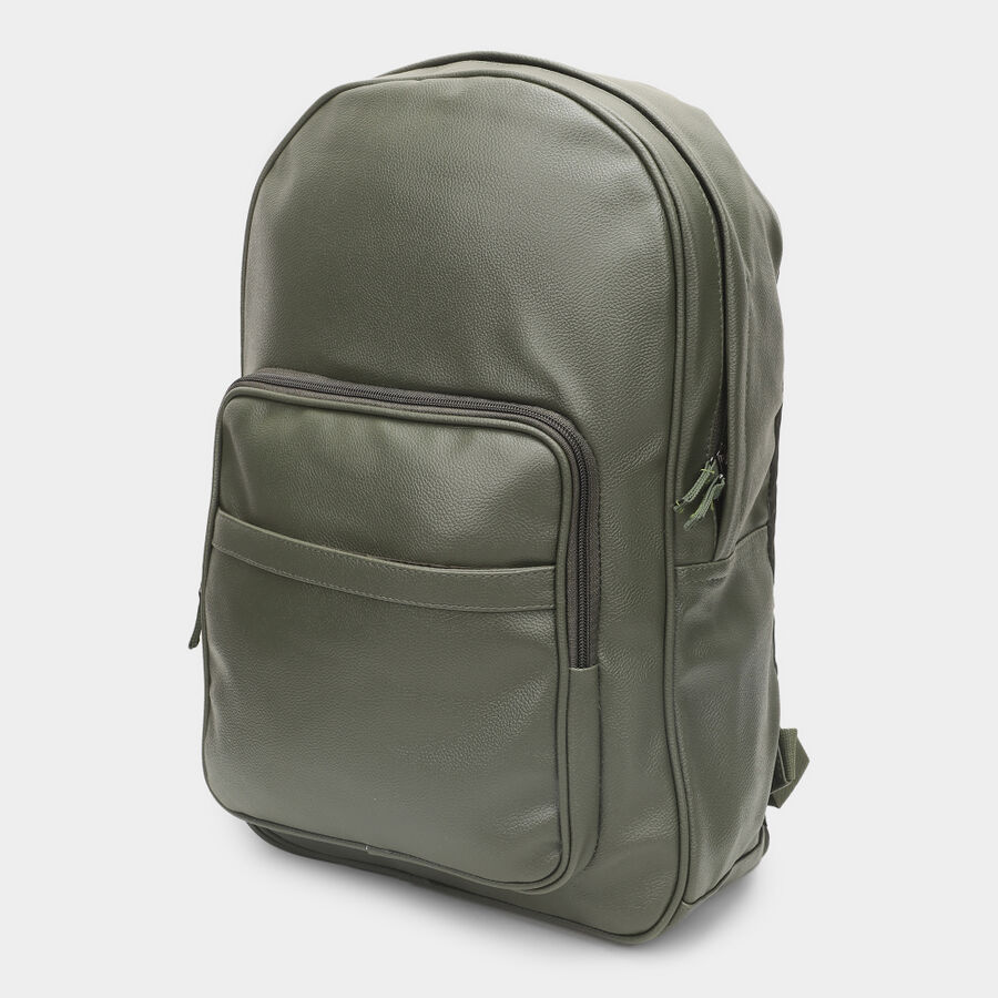 Women's Olive Polyurethane Backpack, , large image number null