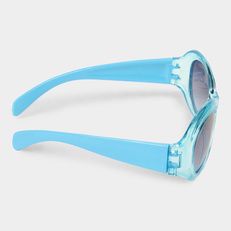 Kid's Plastic Clear Glass Round Sunglasses, , large image number null