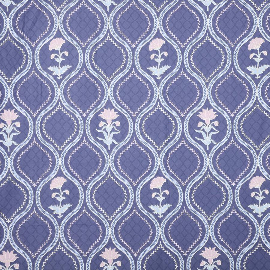 120 GSM Blue Polycotton Double Bedsheet, , large image number null