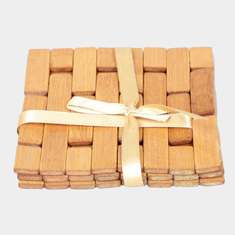 Brown Wood Coaster, , large image number null