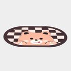 Anti-Skid Brown Polyester Bath Mat, , small
