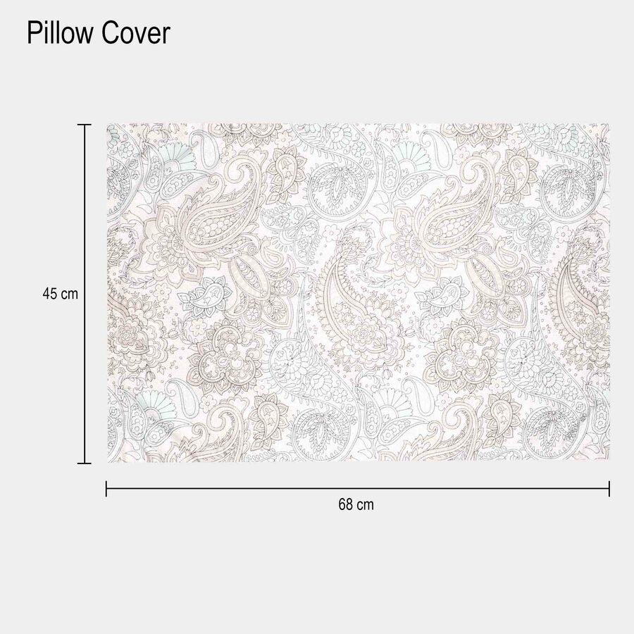 Blue Cotton Double Bedsheet With Pillow Cover, , large image number null