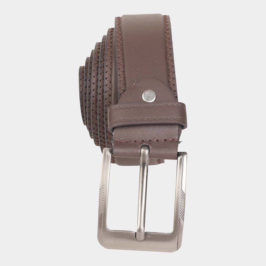 Men's Polyurethane Casual Belt, Size 36, Smooth/Plain, , large image number null