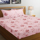 120 GSM Pink Polyester Double Bedsheet, , small image number null