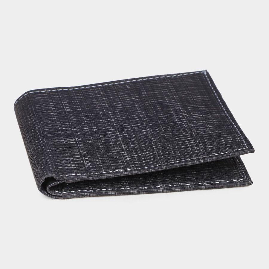 Men's Charcoal Polyurethane Wallet, , large image number null