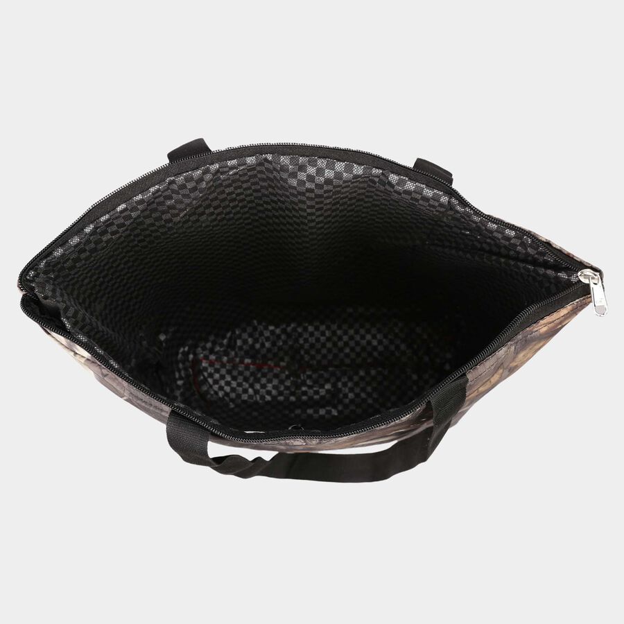 Brown Fabric-Polyester Bag, , large image number null