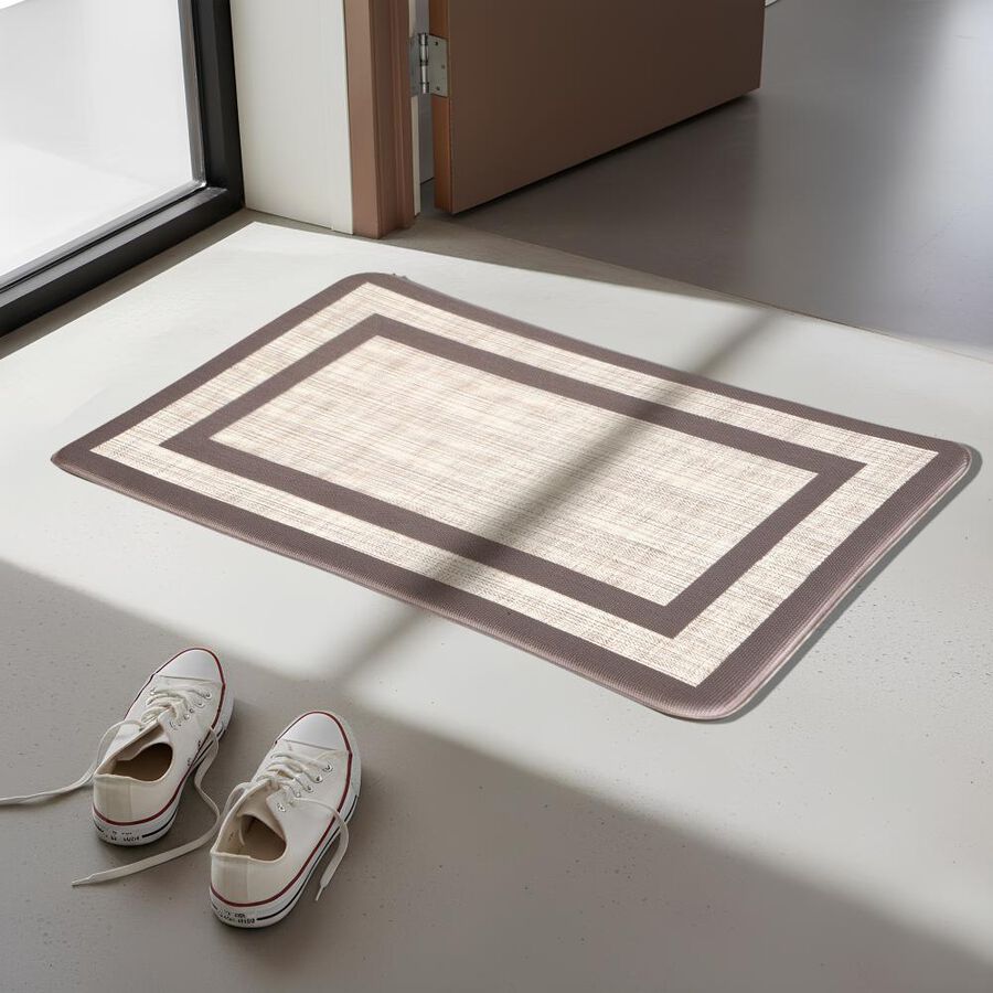 Anti-Skid Brown PVC Door Mat, , large