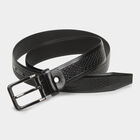 Men's Black Polyurethane Belt, , small image number null