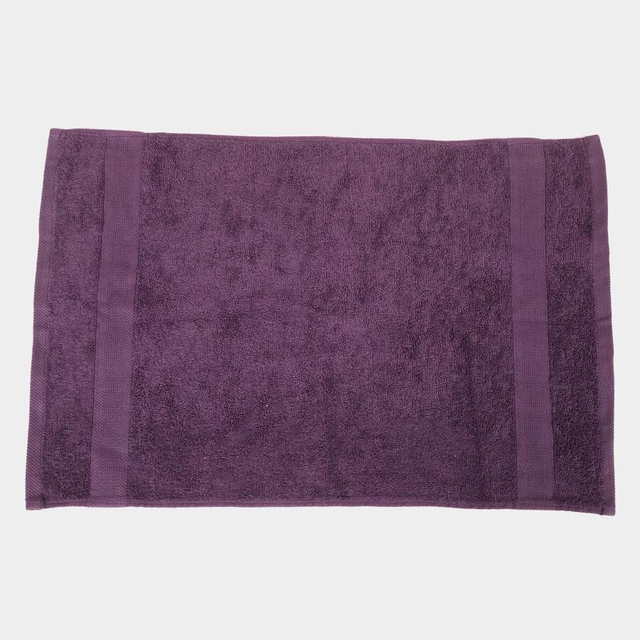 400 GSM Purple Cotton Hand Towel, , large